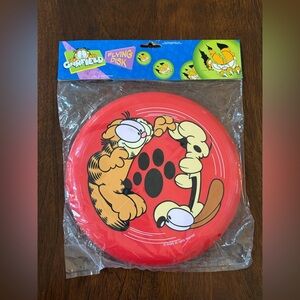 NIP Vintage Garfield Flying Disk Frisbee Toy, Original Packaging, Gifts